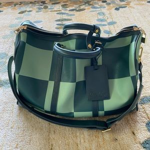 Green Bogey Boys large weekender with cover bag